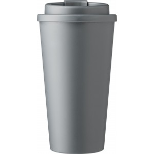 Kvspohr csavaros fedllel, 475 ml, szrke