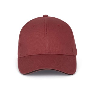 Kup Orlando 6 paneles sapka, Red Safran/Dark Grey, U