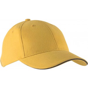 Kup Orlando 6 paneles sapka, Yellow/Slate Grey, U
