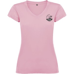 Roly Victoria ni V-nyak pamutpl, Light pink (T-shirt, pl, 90-100% pamut)