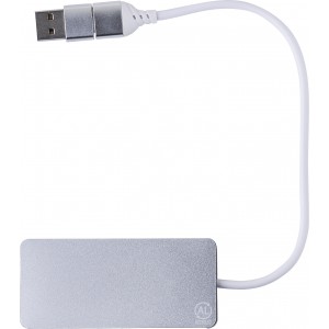 USB eloszt, ezst (vezetk, eloszt, adapter, kbel)